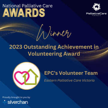 EPC's Volunteer Team awarded the 2023 Outstanding Acheivement in Volunteering Award